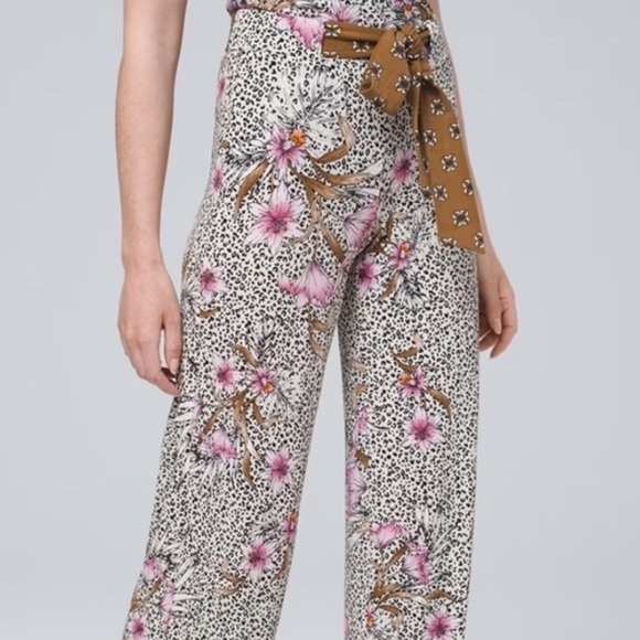 White House Black Market Pants - NWT WHBM Matte Jersey Wide-leg pants size Sm